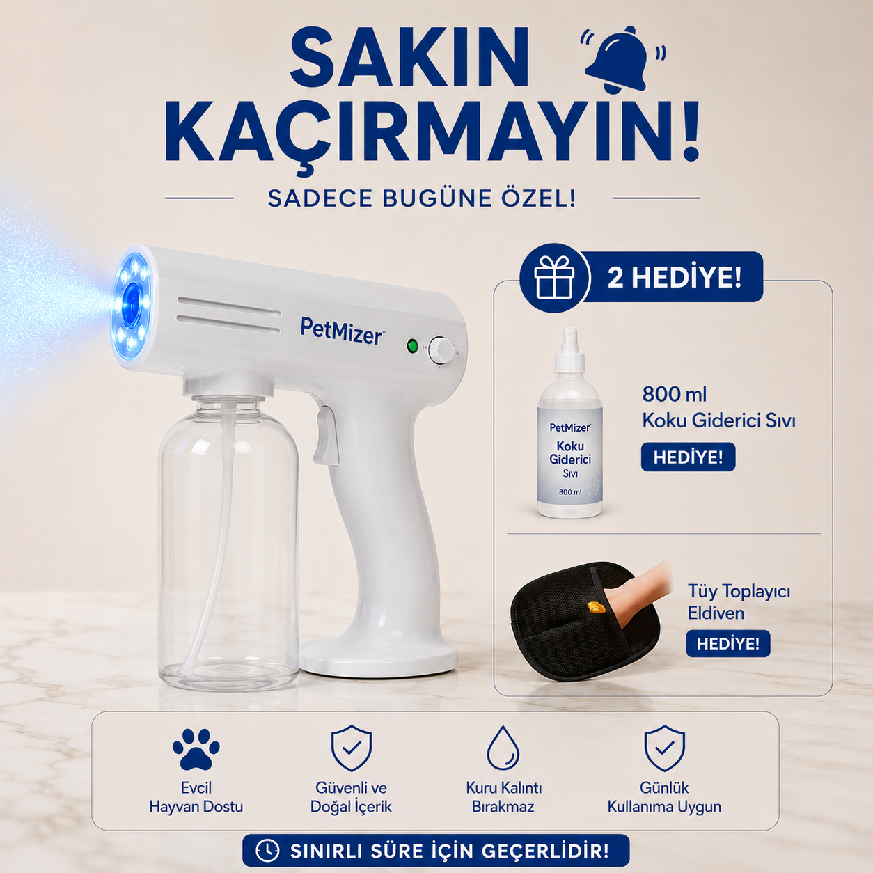 Pitmizer™ | UV Destekli Koku Giderici
