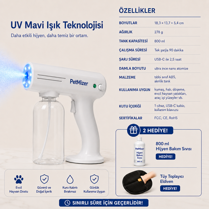 Pitmizer™ | UV Destekli Bakteri Karşıtı Hijyen Cihazı